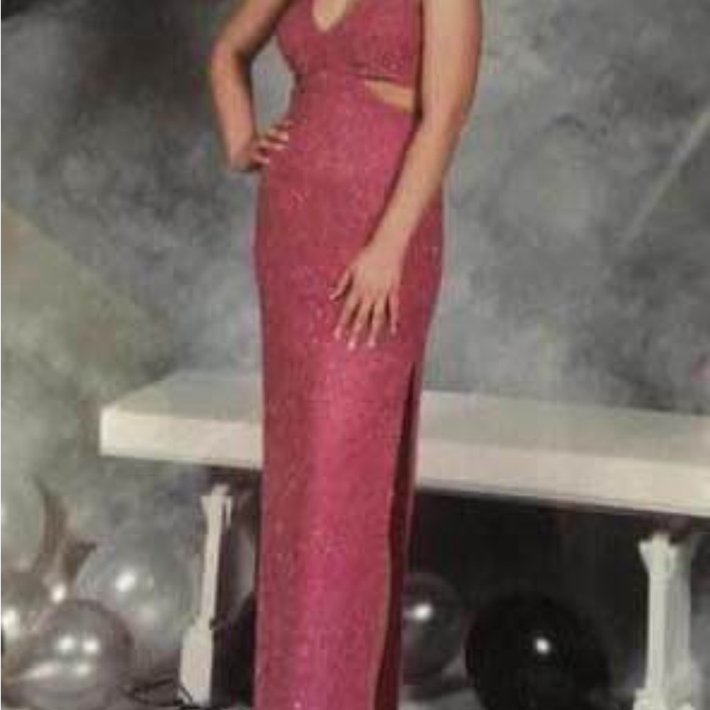 Elegant Pink Evening Gown